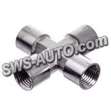 хрестове з'єднання з внутрішньою різьбою 1/4