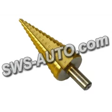 сверло  ступенчатое 4-32 мм, сталь HSS