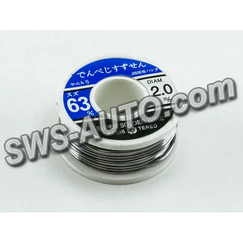 припой d 2.0mm  на катушке с канифолью  60 г