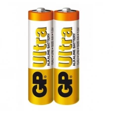 батарейка  AA  лужна 1.5V пальчик GP Ultra Alkaline 2шт  плівка