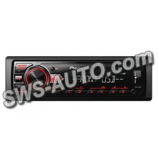 магнітола Pioneer  MVH-09 UBR FM/USB/AUX/MP3/Android/знімна пан/червона підсв.