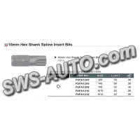 біта 10мм дванадцятипроменева SPLINE M10 х 30 мм