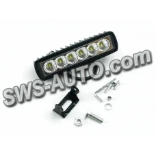 фара дополнительная LED  прямоуг. 155х44х42 (Д/В/Ш) 18W дальний EPISTAR