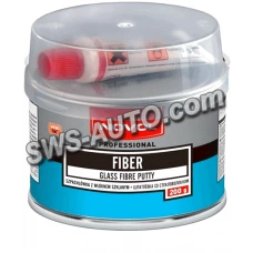 шпатлёвка со стекловолокном микро Novol Fiber Micro 0,5 кг