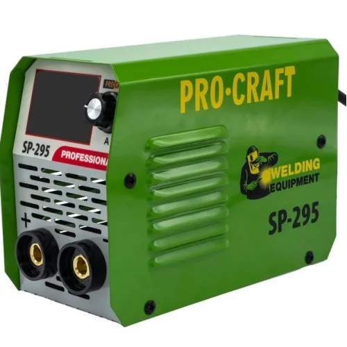 сварочный аппарат инвертор ProCraft 20-295 A, электрод 1,6-4,0 мм, кабели 1,5+1,5м низкое напряжение