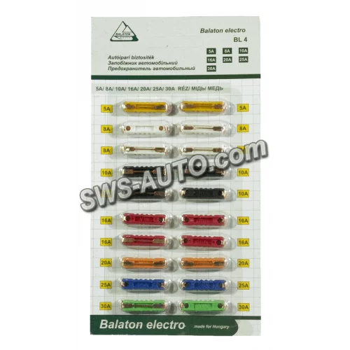 предохранители 2101 (Balaton) 5A-30A (20шт медь)