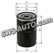 фільтр масляний Daewoo Lanos,Nexia,Aveo,Lacetti (BOSCH) P 3079
